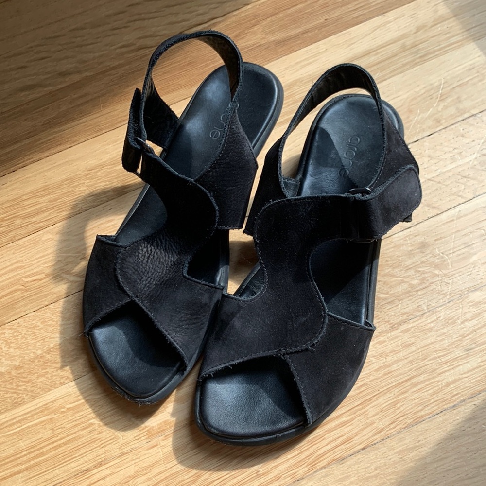 Arche black Nubuck sandals. Size 7 US / 38 EUR